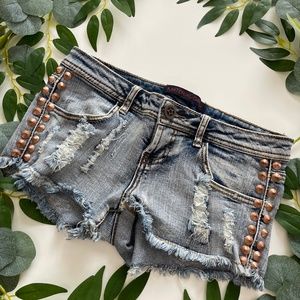 Short with  Rhinestone Distressed